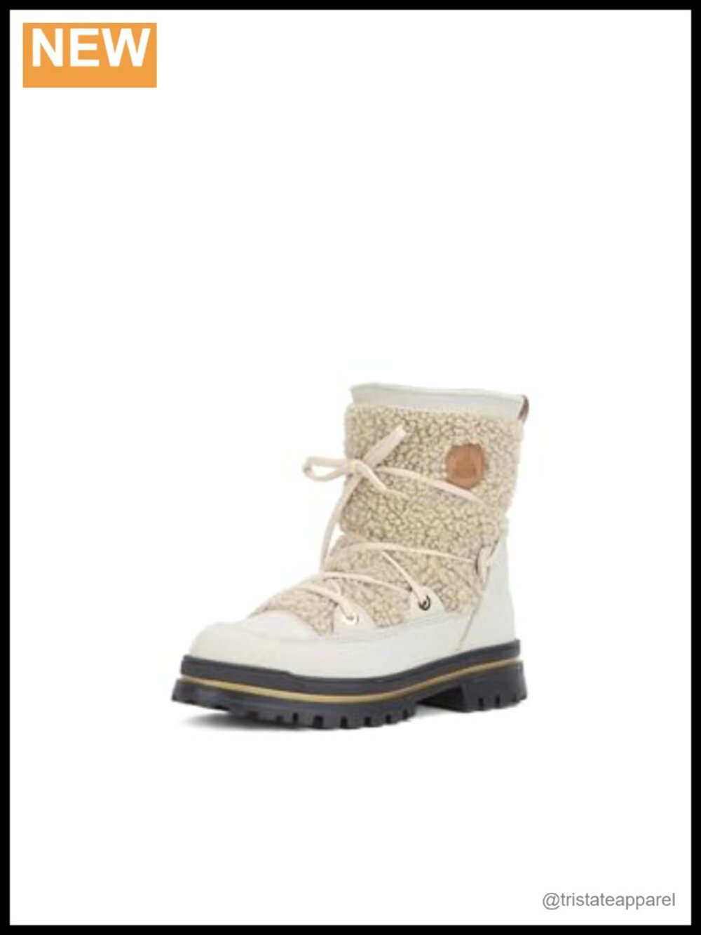 PAJAR Maxine Women's Ice-Gripper Snow Boots Ankle Shearling Lace-Up Waterproof